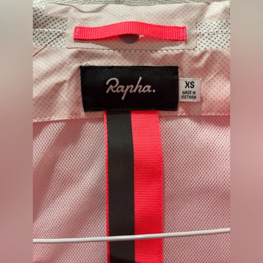 Rapha Women's Commuter Jacket Hot Pink Hooded XS Cycling Windbreaker Lightweight